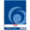 Herlitz - Quaderno con spirale, a quadretti, formato A5, 80 fogli, confezione da 4 pezzi