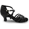 Capezio Georgia 2 Ballroom Shoe, Nero, 5 W