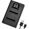 DSTE NB-6L - Caricabatterie USB doppio per Canon PowerShot X500, SD3500, SD4000, IS SX275, SX510, SX600, SX610, SX710
