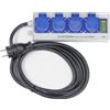 Schnabel Elektrotechnik GmbH Contatore di energia e di ore come ciabatta a 4 poli SL-EH100MID (calibrato)