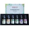 Aktobis AG Set di oli essenziali Lavanda, Timo, Eucalipto, Citronella, Rosmarino e Bergamotto