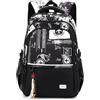 Amythe Zaino Scuola Superiore e Media per Ragazzi Grande Leggero Moda | 32L Zaini Casual Uomo Pc 16, Borsa Scuola Adolescenti, Nero Idrorepellente Pettorina, Adatto al Trolley, Ritorno / Viaggio