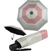 Knirps A.200 Medium Duomatic, ombrello tascabile compatto e resistente alle tempeste, testato in galleria del vento, papavero rosa, 98 cm, Femminile