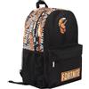 Fortnite Zaino scolastico per ragazzi, nero, grande, A4, multicompartimento, con tasche in rete e spallacci imbottiti regolabili, Nero/Arancione