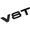MCK Auto V8T nero opaco parafango anteriore posteriore nero lucido distintivo logo stivale adesivo HB9L1