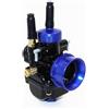AKSYZ Carburatore PHBG, 17 mm/19 mm/21 mm, compatibile con motori Minarelli Keeway Peugeot Piaggio a 2 tempi per scooter, Oro/Rosso/Blu (Blu, 21 mm)