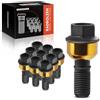 Frankberg 10x Bulloni ruota Viti ruota Anteriore Posteriore M14x1 | Compatibile con Porsche 911 Cabriolet Coupé Targa Speedster 991 997, Boxster 981 987, Panamera 970 971, Cayman 981 987