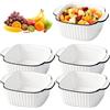 PORFOYO 4 Pezzi Teglia Da Forno In Ceramica, Piccole Piastre Da Forno Set Di, Piatti Rettangolari Per Lasagne, Set Di 4 Piatti Da Forno In Ceramica, Per Friggitrice, Forno E Microonde 14.3x11x5.3cm, Bianco