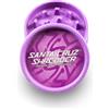 Santa Cruz Shredder Macinino per erbe aromatiche con parte superiore zigrinata per una presa più forte, 2 pezzi, medio 2,2 (viola)