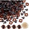PH Pandahall 100 set Occhi di Sicurezza Occhi Artigianali con Fibbie per Palpebre Occhi di Animali di Peluche Occhi All'Uncinetto con Rondelle per Amigurumi Burattino Teddy Bear Creazione di Animali