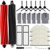 Alloytool 24 accessori per Roborock Q8 Max / Q5 Pro / Q5 Pro+ / Q8 Max+: 2 spazzole principali, 6 sacchetti, 4 panni, 4 filtri HEPA, 6 spazzole laterali, 1 spazzola di pulizia, 1 cacciavite