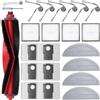 BaBuzom Kit Accessori di Ricambio per Roborock Q10 S5+ / Q10 X5+ Aspirapolvere, 1 Spazzola Principale, 6 Sacchetti, 4 HEPA Filtri, 4 Panno, 6 Spazzole Laterali