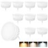 KYOTECH 10x Modulo LED Ultrapiatto ø50x23mm Dimmerabile 3CCT Bianco caldo 3000K Bianco naturale 4000K Bianco freddo 6500K Sostituzione per MR16 GU10,120°per faretti da incasso a soffitto plafoniere