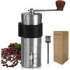 BORDEAG Macinacaffè Manuale, Macinacaffè con Meccanismo in Ceramica, Macina Caffè Manuale, Macinino a Macina, Macinacaffè Espresso Perfetto per Espresso, Goccia e Versamento