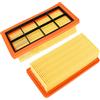 Rebirthcare 2 pezzi Filtri per aspirapolvere Kärcher AD2 66.41 5-953.0 7420 | Filtro accessorio per Kärcher AD2 Battery, AD4 Premium, AD3 Premium, AD3, AD 3.200, AD 3.000 Ricambi e accessori