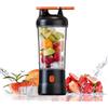EQURA Frullatore portatile, 750 ml, frullatore portatile per frullati e frullati con 6 lame, mini frullatore ricaricabile USB C, mini frullatore di succo di frutta per casa/ufficio/viaggio/palestra (nero)