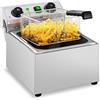 Royal Catering Friggitrice Elettrica con Timer Incorportato RCEF 10EB (10 L, 230 V, 3200 W, Acciaio Inox, Plastica)