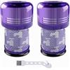 Aziliogcc 2 filtri di ricambio per aspirapolvere Dyson V12 Detect Slim, Absolute Extra/Total Clean/Fluffy, ricambio per filtro posteriore 971517-01