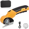 Brolteja Taglierina Elettrica Forbici Elettriche,Taglierina per Cartone,senza fili, universale, per cartone, con 2 lame,Universale a per Carta, cartone, Tessuti, Moquette, Pelle