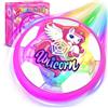 Kidluna Unicorno Pallone da Calcio Luminosi, Calcio Interno Unicorno Bambina Regalo 3-12 Anni Giochi Bambina 4 5 6 7 8 9 10 Anni, Giocattolo Bambini Gioco Bimba 3-10 Anni Femmina Regali di Natale Compleanno
