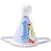 BOXOB One Silly Goose Cappello di Compleanno, Carino Cappello Oca per il Primo Compleanno Comodo Cappello per Festa del Primo Compleanno con Pompon Nastro Elastico e Applique di Oca per Baby Shower