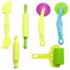 Carykon Kit di strumenti per argilla e pasta per bambini, 6 pezzi, colori assortiti