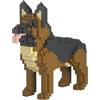 Atomic Building Kit Di Costruzione Con Mini Blocchi. Figura Di Mascotte Da Assemblare. Per Collezionisti Adulti E Bambini. Cane Pastore Tedesco/German Shepherd