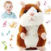 KOIROI Giocattolo parlante per criceto parlante, criceto parlante ripetuto, divertente per bambini, criceto, peluche interattivo, regalo di compleanno per ragazzi, ragazze e bambini