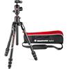 Manfrotto Befree GT XPRO Treppiede Fotocamera in Carbonio, Testa a Sfera Centrale 496, Chiususra Twist, Colonna 90 Gradi, Piastra 200PL-PRO, Reflex, CSC, Mirrorless, Macrofotografia, MKBFRC4GTXP-BH