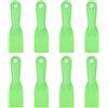 sourcing map 8 raschietti per stucco da 5 cm, in plastica flessibile, usa e getta, strumento per la pulizia della vernice, per spackling, rattoppatura e riparazione della pittura, verde