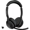 Jabra Evolve2 55 Auricolare Wireless A Padiglione Ufficio Bluetooth Base di ricarica Nero