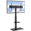 VEVOR Supporto TV Girevole per TV da 32 a 85 pollici, Supporto da Pavimento Altezza Regolabile, Capacità di Carico di 45 kg, VESA massimo 400x800 mm, per Soggiorno, Casa, Ufficio, Aula