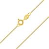 PLANETYS - Catenina per Bambini Argento Sterling 925 Placcato Oro 18K Modello Veneziana Larghezza: 1 mm Lunghezza: 34 cm