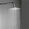 Voltix Soffione Doccia a Pioggia Quadrato 30 x 30 cm in Acciaio Inox, Doccia Fissa Grande con Getti in Silicone Anticalcare, Soffione Cromo Ultra Sottile per Bagno Moderno