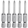 QUARKZMAN 5Pz #0 Punte Cacciavite Phillips PH0 1/4 Gambo Esagonale 2 (50mm) Lungo Acciaio S2 Magnetiche Inserti per Avvitatore per Cacciavite Elettrico Punte Trapano 0.118 (3mm) Asta