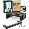 BAILROP Maniglie per Mobili da Cucina Nero 128MM (10 Unità) - Maniglie Cucina Eleganza Nero - Ricambi e Maniglie per Mobili da Cucina