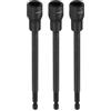 QUARKZMAN 3Pz Bussole per Avvitatore Esagonale Dado 11mm Chiavi Bussola Metriche 6 Punte Gambo Esagonale 1/4 Inserto Magnetico Acciaio CR-V Bulloni Impulsi per Trapani, Lungo 5.91 (150mm)