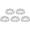 PATIKIL M5 Distanziali in Alluminio, 5pz Distanziali Metallici in Alluminio 5,2mm ID x 8mm OD x 2mm L Distanziali Alluminio a Vite Separata Rotondi per Viti 1/5 M5