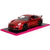 Jada Toys Porsche 911 GT3 (997) Pink Slips (1:24) - Modellino auto in metallo con ante apribili, cofano e bagagliaio, oggetti da collezione per bambini e fan dagli 8 anni in su