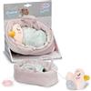 BABY born for babies Carillon Berta 18 cm, morbida Berta nel cestino con modulo musicale estraibile, lavabile