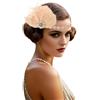 BABEYOND Fascia per capelli anni '20 con piume, accessorio per costume di Carnevale in stile Charleston anni '20