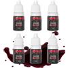Katiluxiya Kit Professional Washabile Sangue Finto - 6pc Dripping Reali Per Halloween, Trucco Scene, SFX, Cosplay e Film Horror