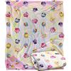 LOGOVISION Coperta super morbida al tatto con motivo a forma di testa di pony My Little Pony, 152 x 127 cm