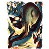 Wee Blue Coo Dipinti animali gatto farfalla siamese Wall Art Print