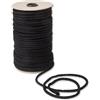 IPEA Corda Macrame Nero Cotone Naturale - 6 mm x 100 Metri - [ Made in Italy ] - Rotolo Super Lungo - Filo da Cucito per Lavorazioni Artigianali, Decorazioni, Arazzi e Tende - Filato