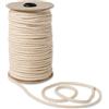 IPEA Corda Macrame Cotone Naturale - 6 mm x 100 Metri - [ Made in Italy ] - Rotolo Super Lungo - Filo da Cucito per Lavorazioni Artigianali, Decorazioni, Arazzi e Tende - Filato