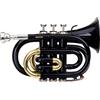 Classic Cantabile Brass TT-400 Tromba tascabile pocket Brass Sib ottone nera