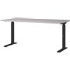 GERMANIA DIE MÖBELMACHER Germania Scrivania 7911-630, in cashmere/nero, regolabile in altezza, 160 x 91 x 80 cm (LxAxP)