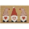 Hanse Home GNOME Heart - Zerbino a forma di cocco, antiscivolo, per interni, in fibra di cocco, per ingresso e esterni coperti, 40 x 70 cm