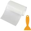 EASYKEENECOM Un rotolo di nastro di riparazione per tende da camper, con raschietto, nastro di riparazione per tenda, impermeabile, kit di riparazione per tele, patch trasparente, sigillante forte